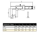 ASIMETO Tolómérö, digitális kölső  0-150mm / 0-6"