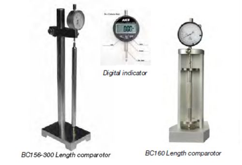 Beton zsugorodásmérő hossz komparátor 0-10mm/0,001mm